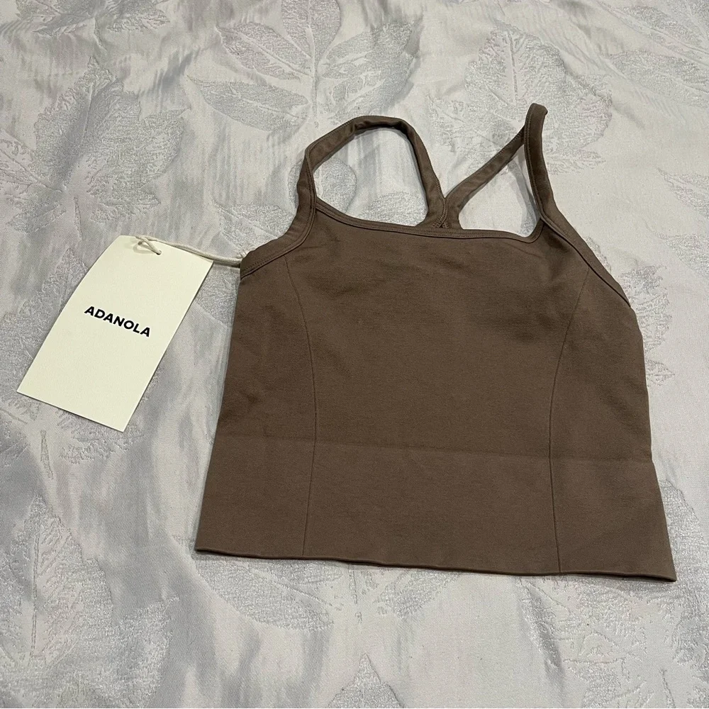 Adanola | NWT! Seamless Crop Tank - Cocao - Picture 3 of 6